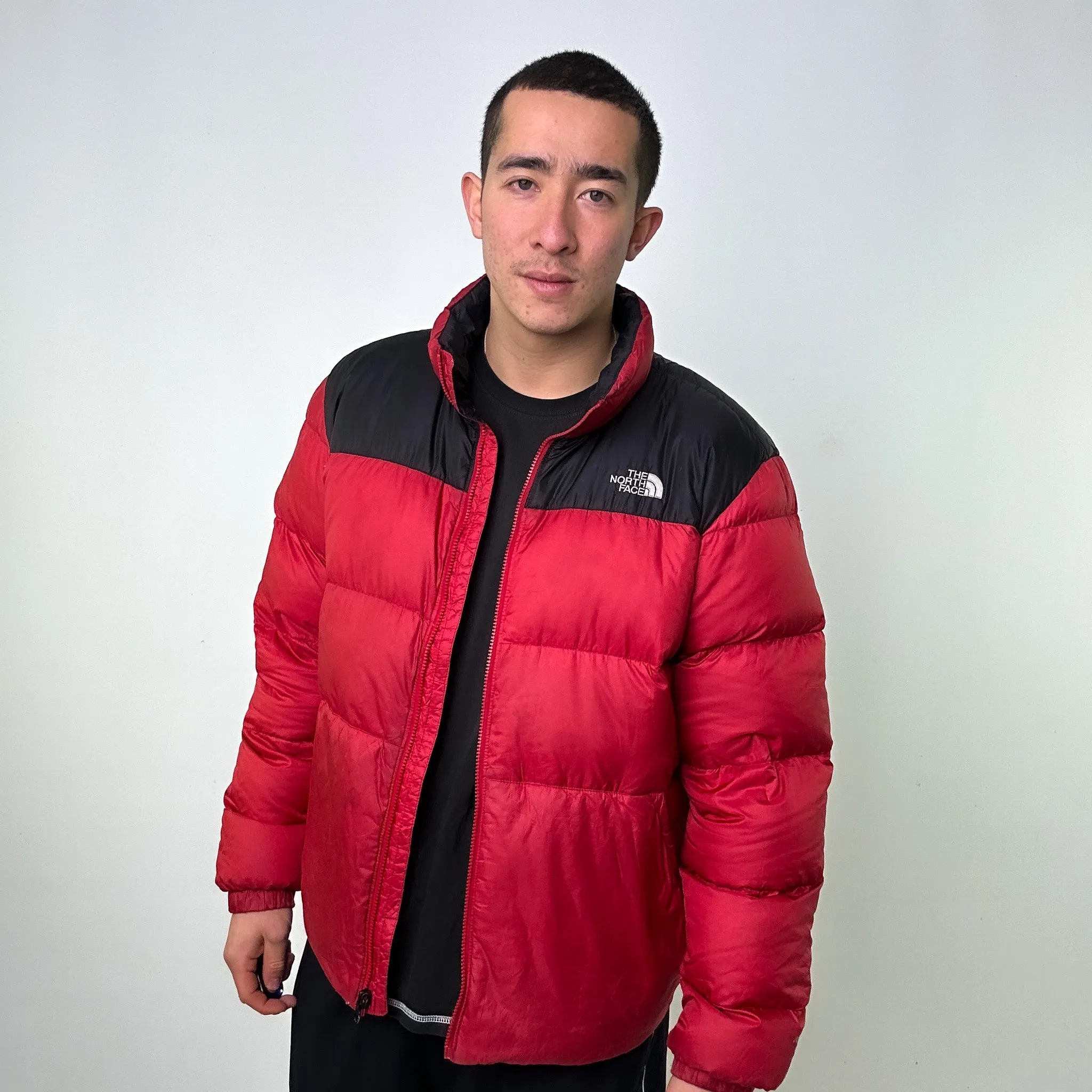 Red y2ks The North Face 700 Series Puffer Jacket Coat (XL)