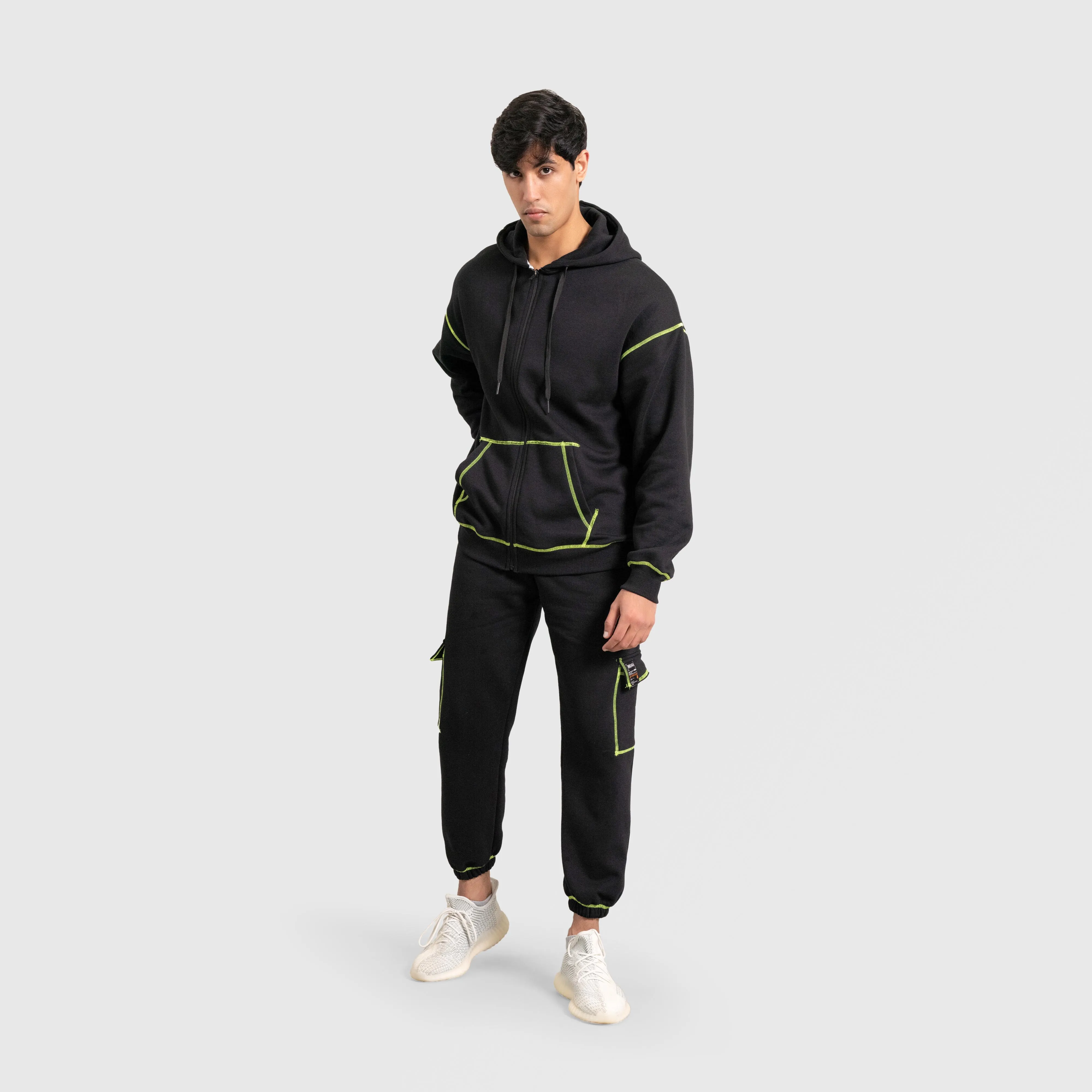 Rew Joggers (Black-Green)