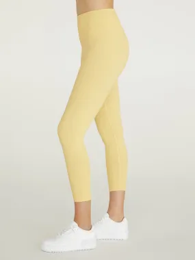 Ribbed 7/8 Legging - Butter Yellow