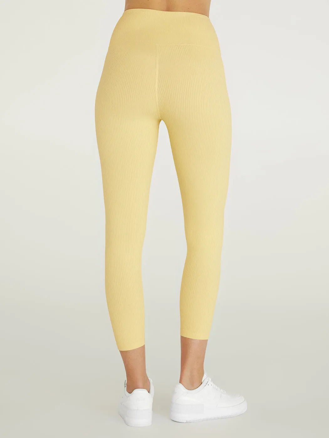 Ribbed 7/8 Legging - Butter Yellow