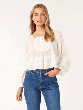 Rosaline Swing Pintuck Blouse