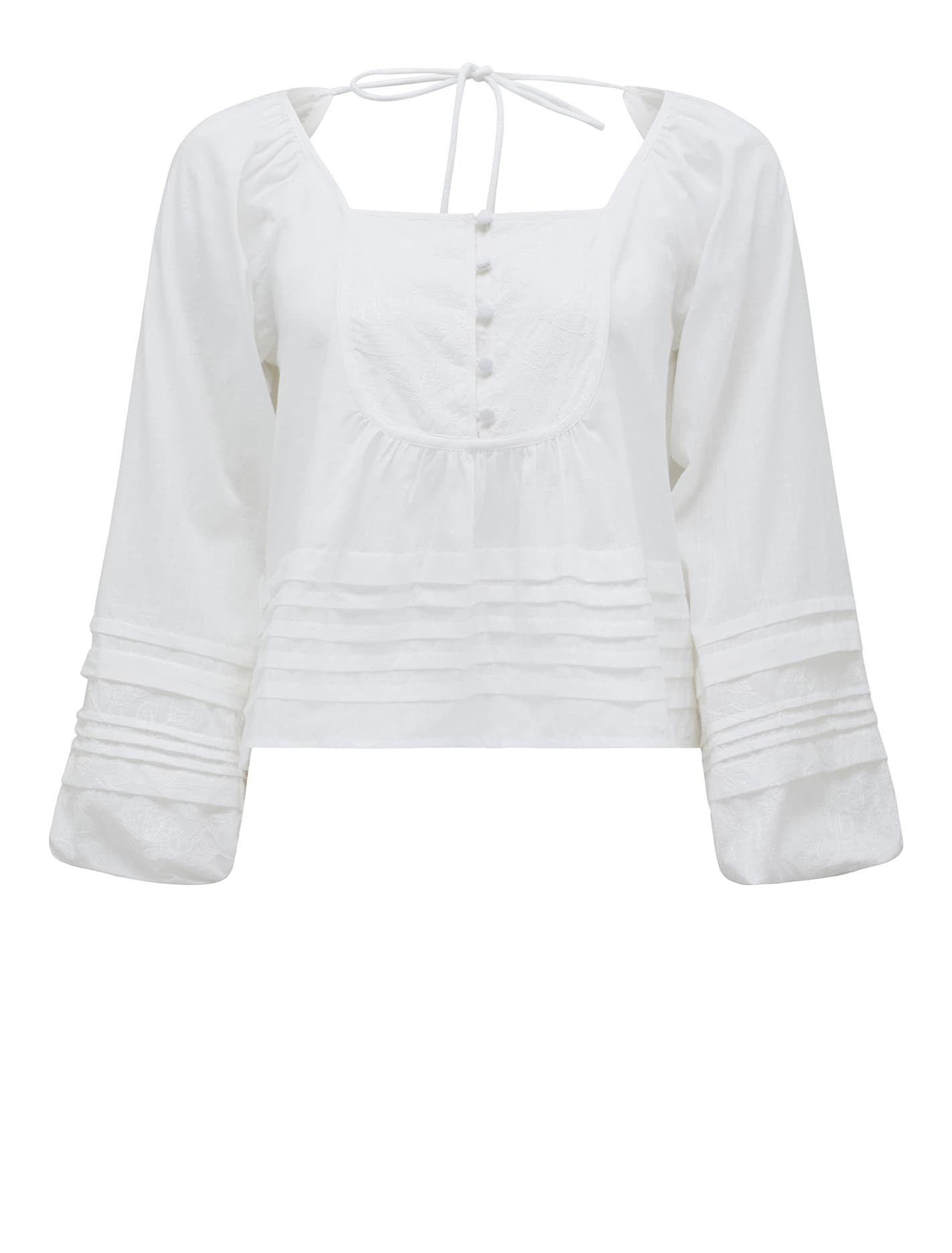 Rosaline Swing Pintuck Blouse