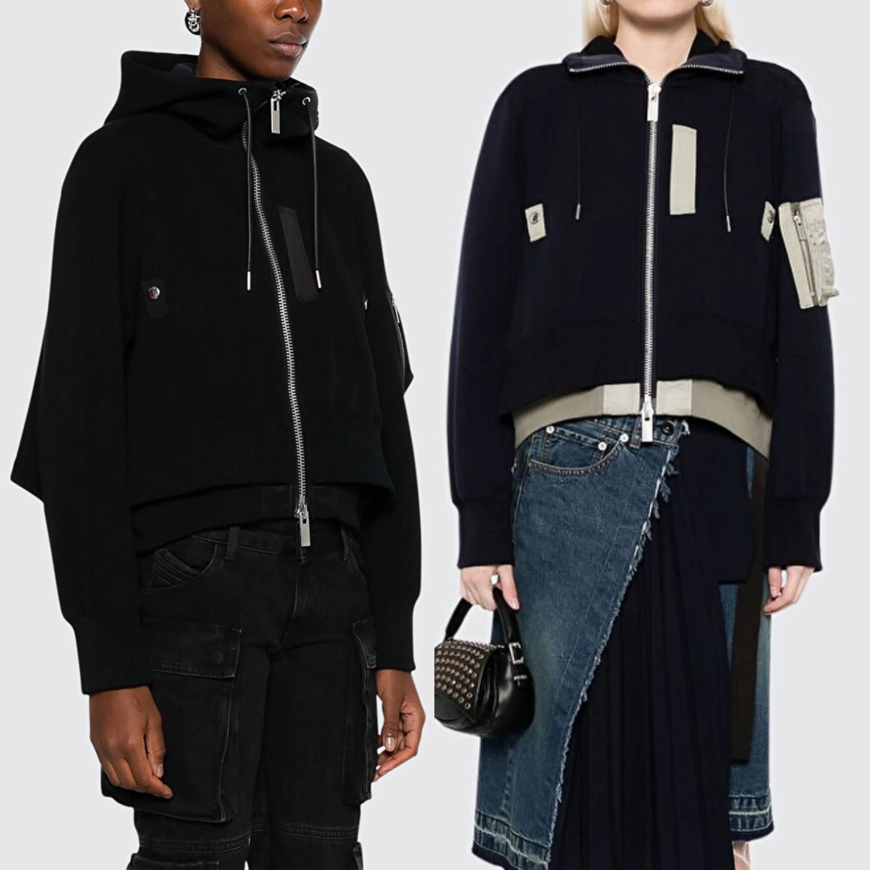 sacai  |Logo Hoodies & Sweatshirts