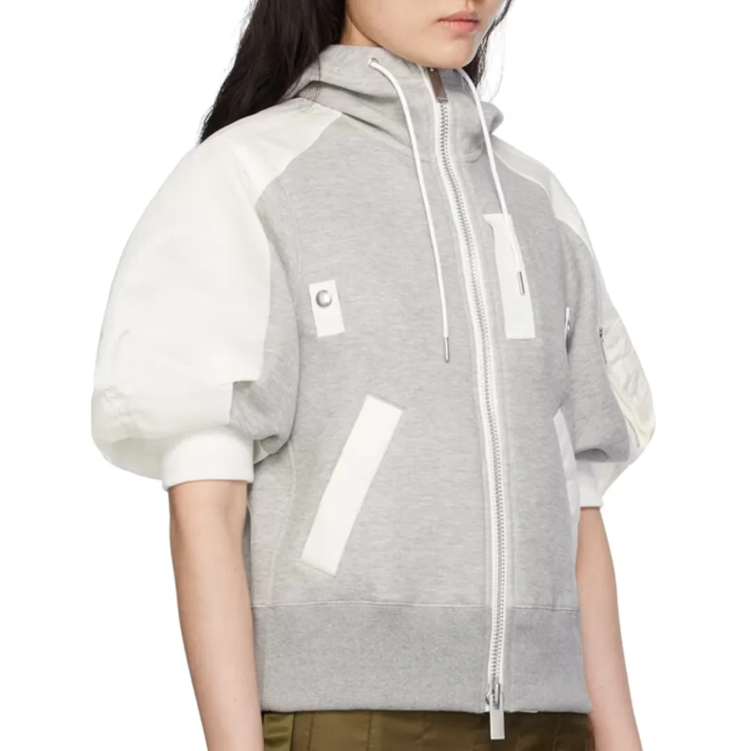 sacai  |Nylon Plain Logo Hoodies & Sweatshirts