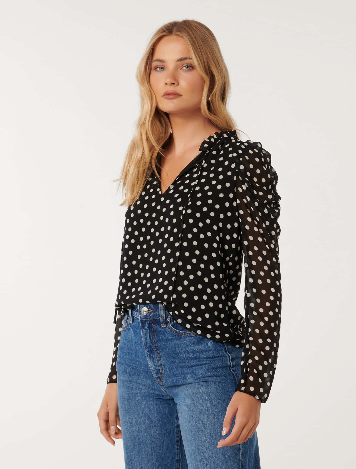 Sarah Drape Sleeve Blouse