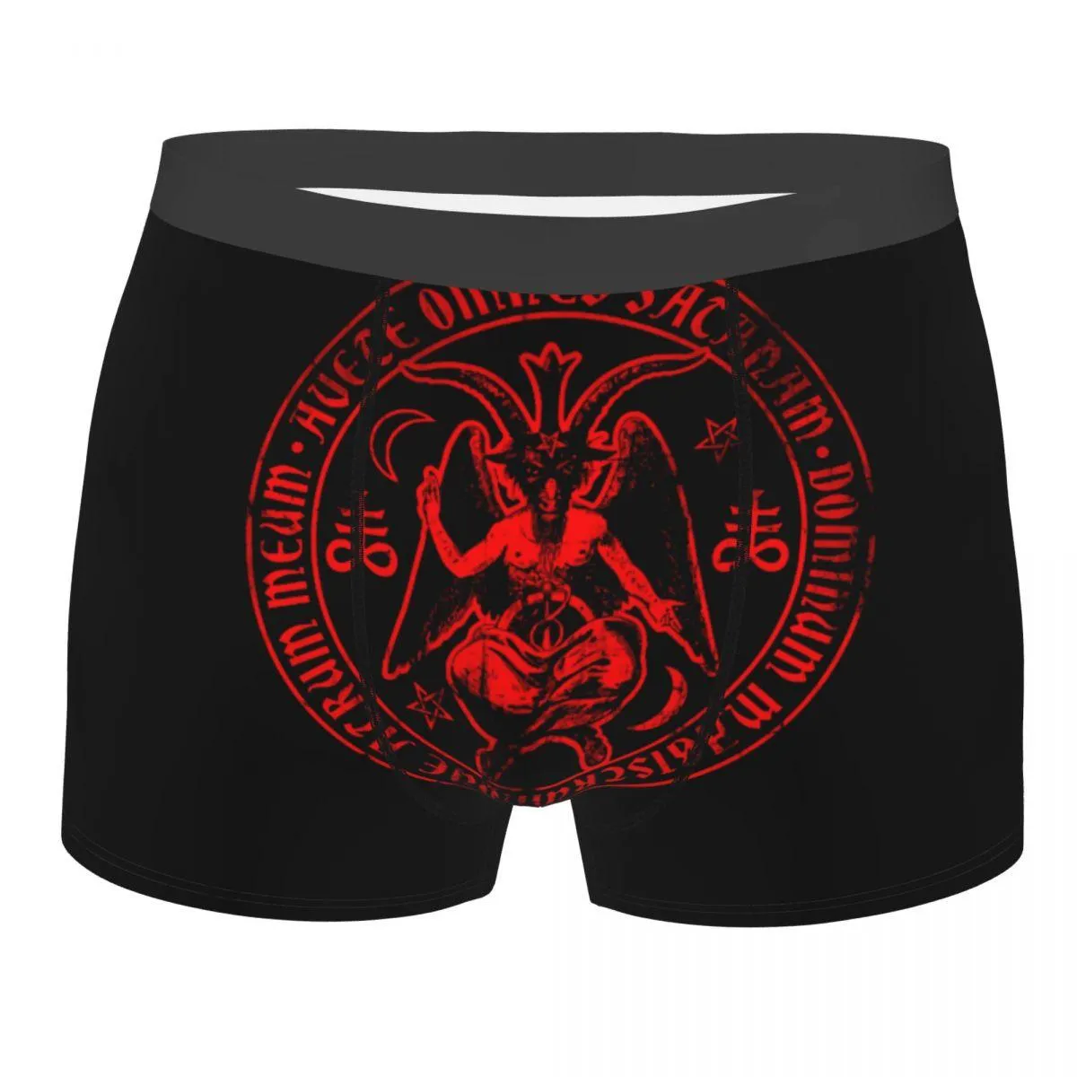 Satanic Baphomet Underwear Satanism Evil Devil Soft Underpants