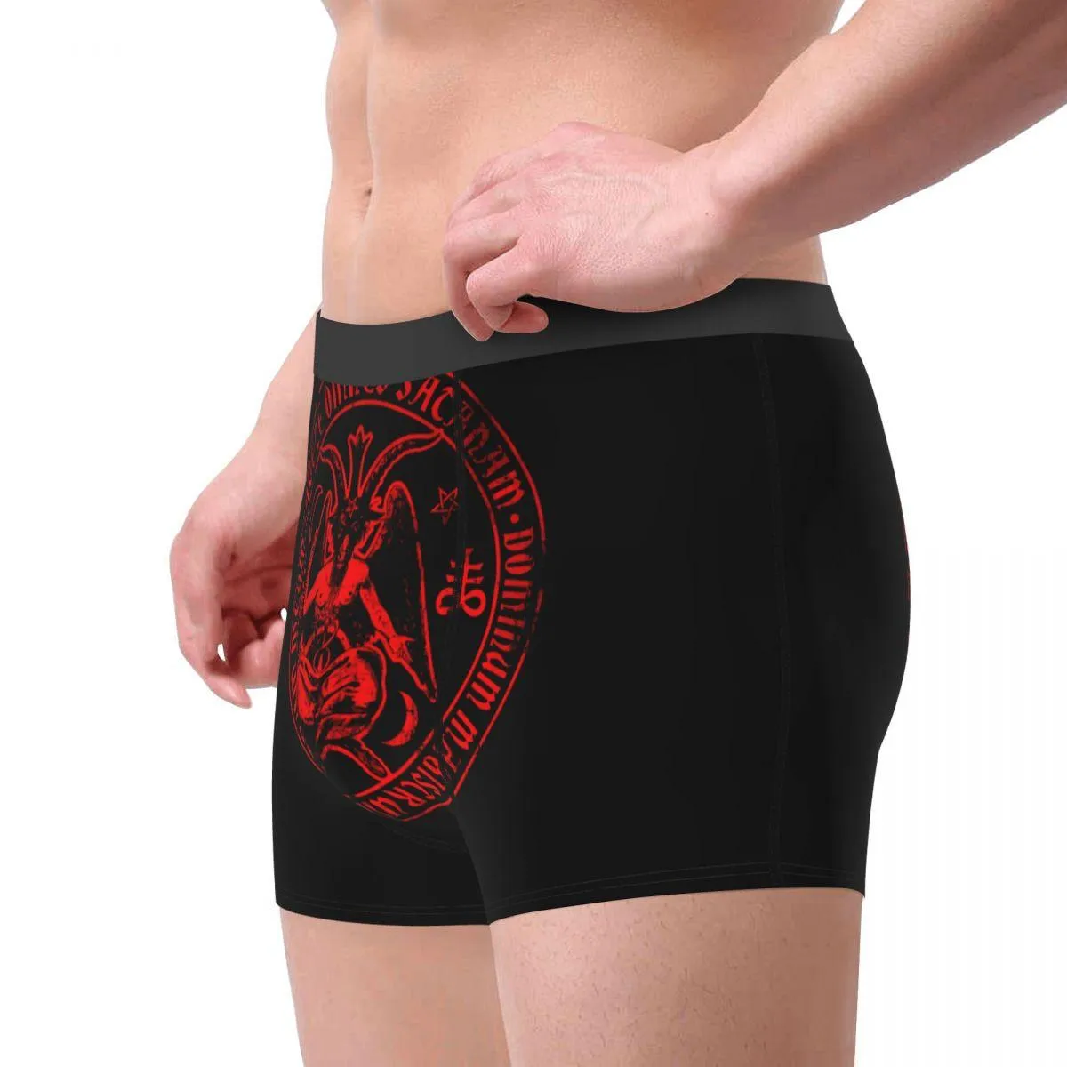 Satanic Baphomet Underwear Satanism Evil Devil Soft Underpants