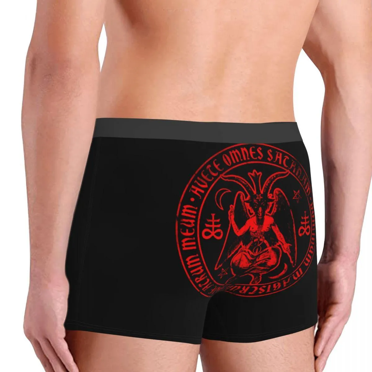 Satanic Baphomet Underwear Satanism Evil Devil Soft Underpants