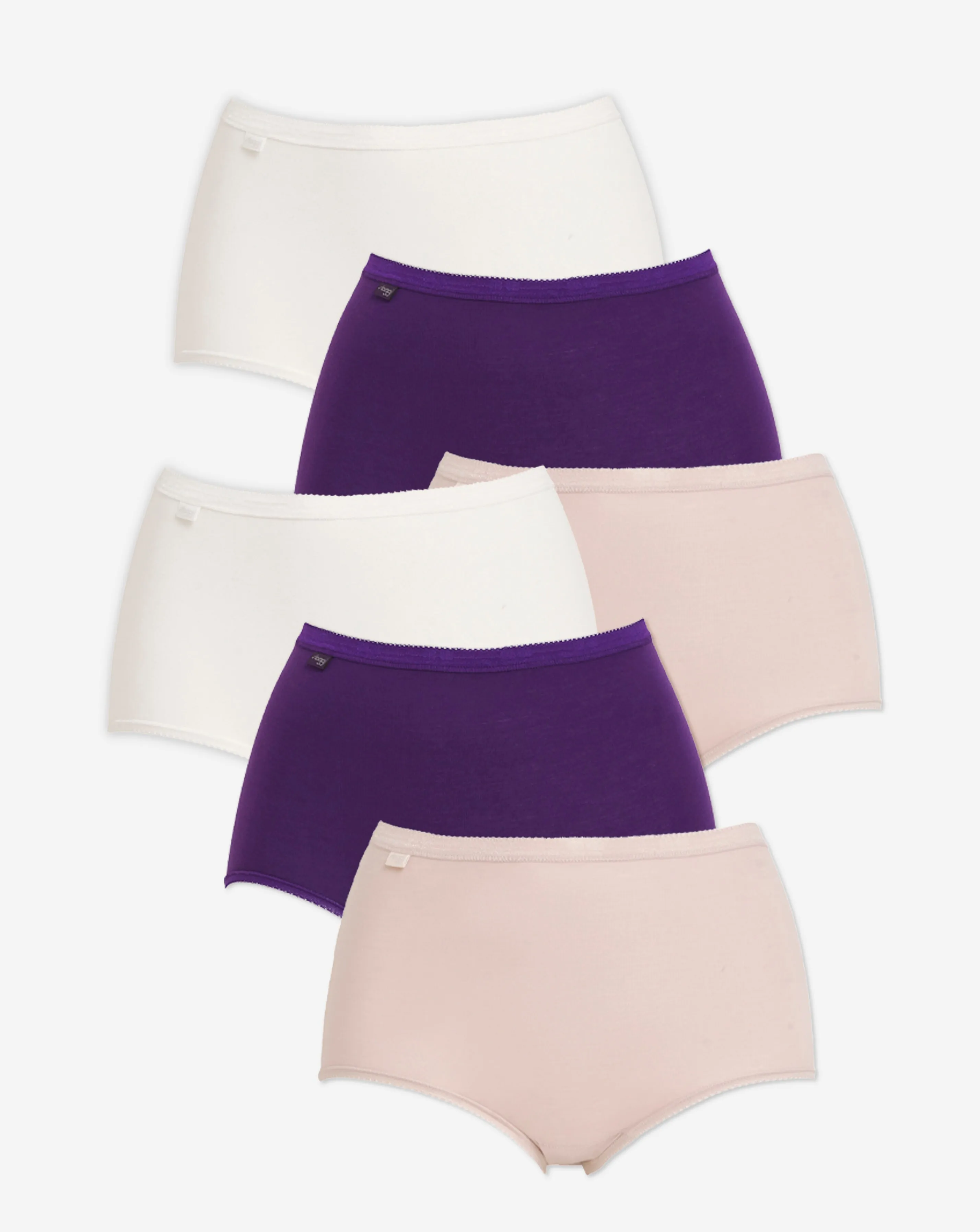 Sloggi 6 Pack Cotton Basic Maxi Knickers | Simply Be