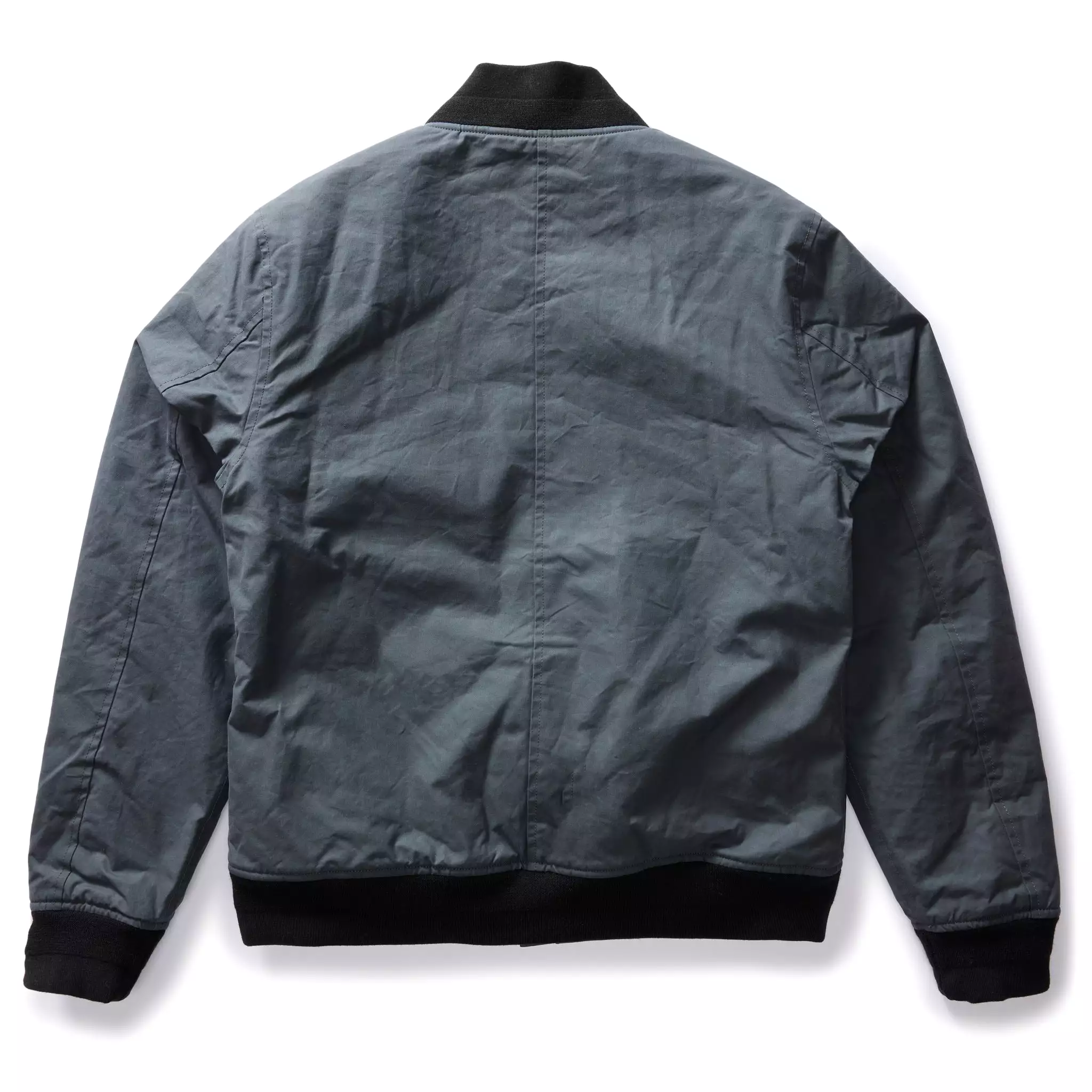 The Bomber Jacket in Charcoal Dry Wax