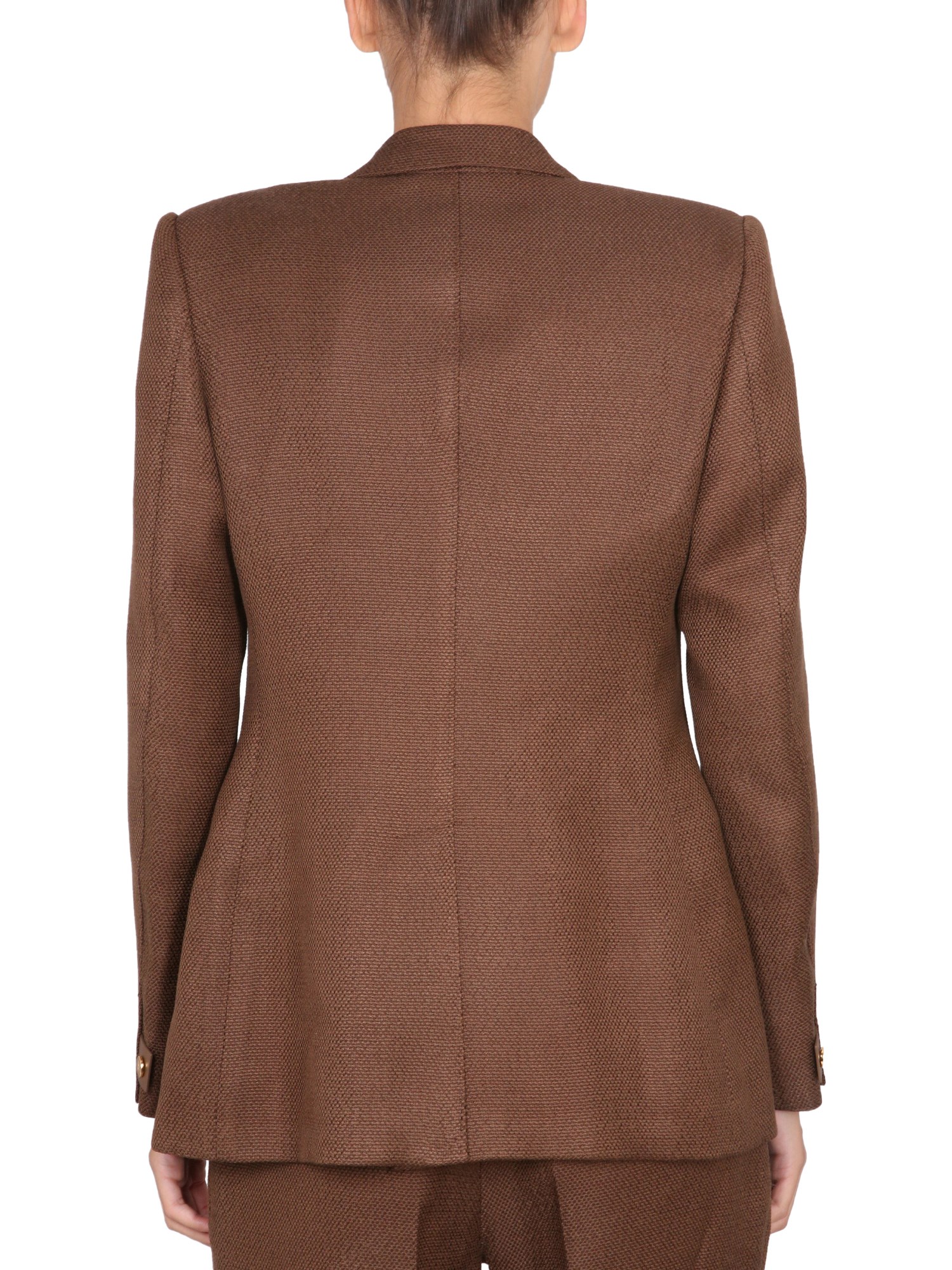 TOM FORD    HOPSACK TAILORED PADLOCK JACKET