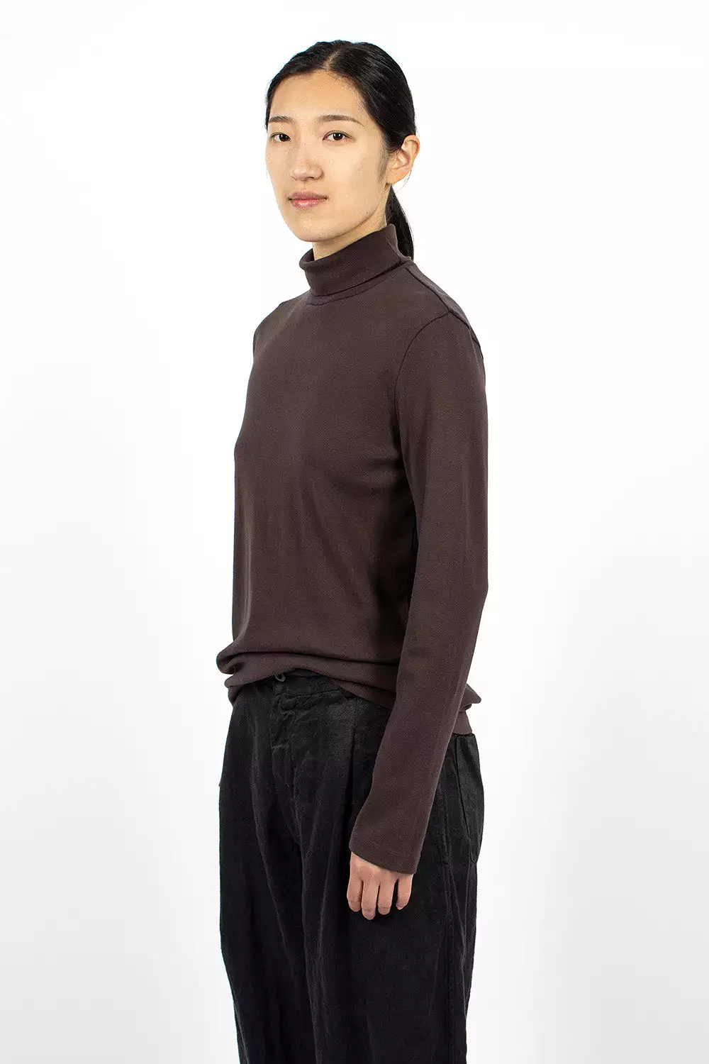 Turtleneck Top Plum