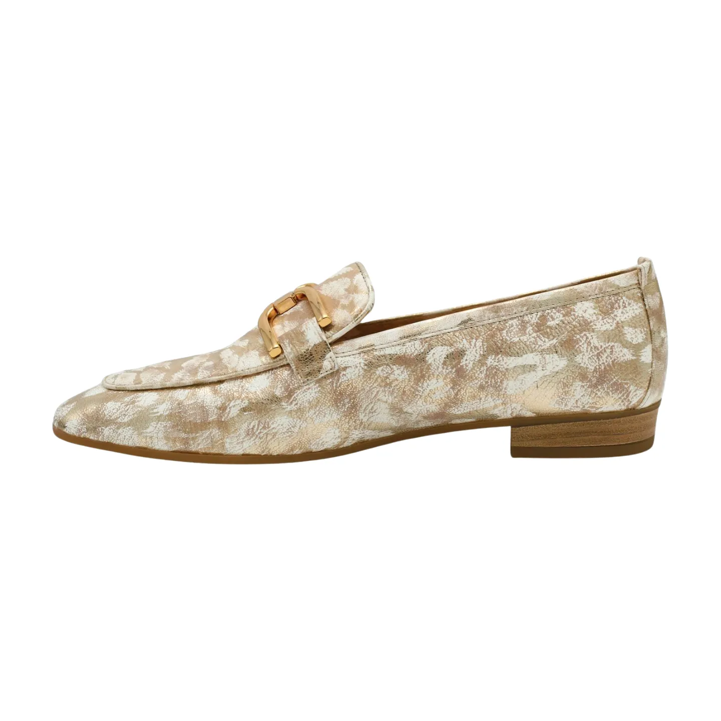 UNISA Gold Print leather loafer Baxter