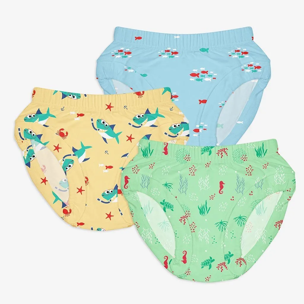 Unisex Toddler Briefs - 6 Pack (Woody Goody - Sea-Saw)