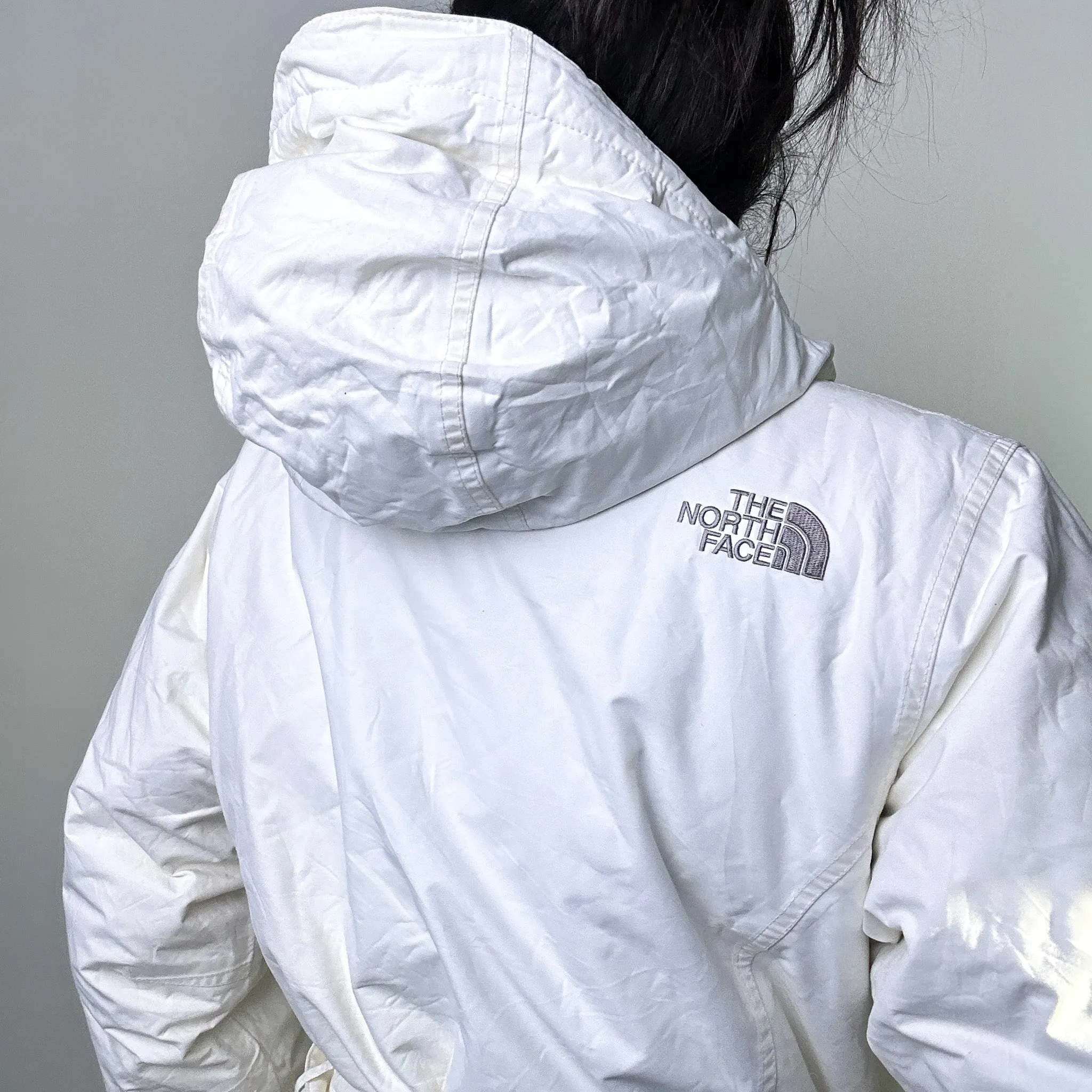 White 90s The North Face 550 Series Puffer Jacket Coat (L)