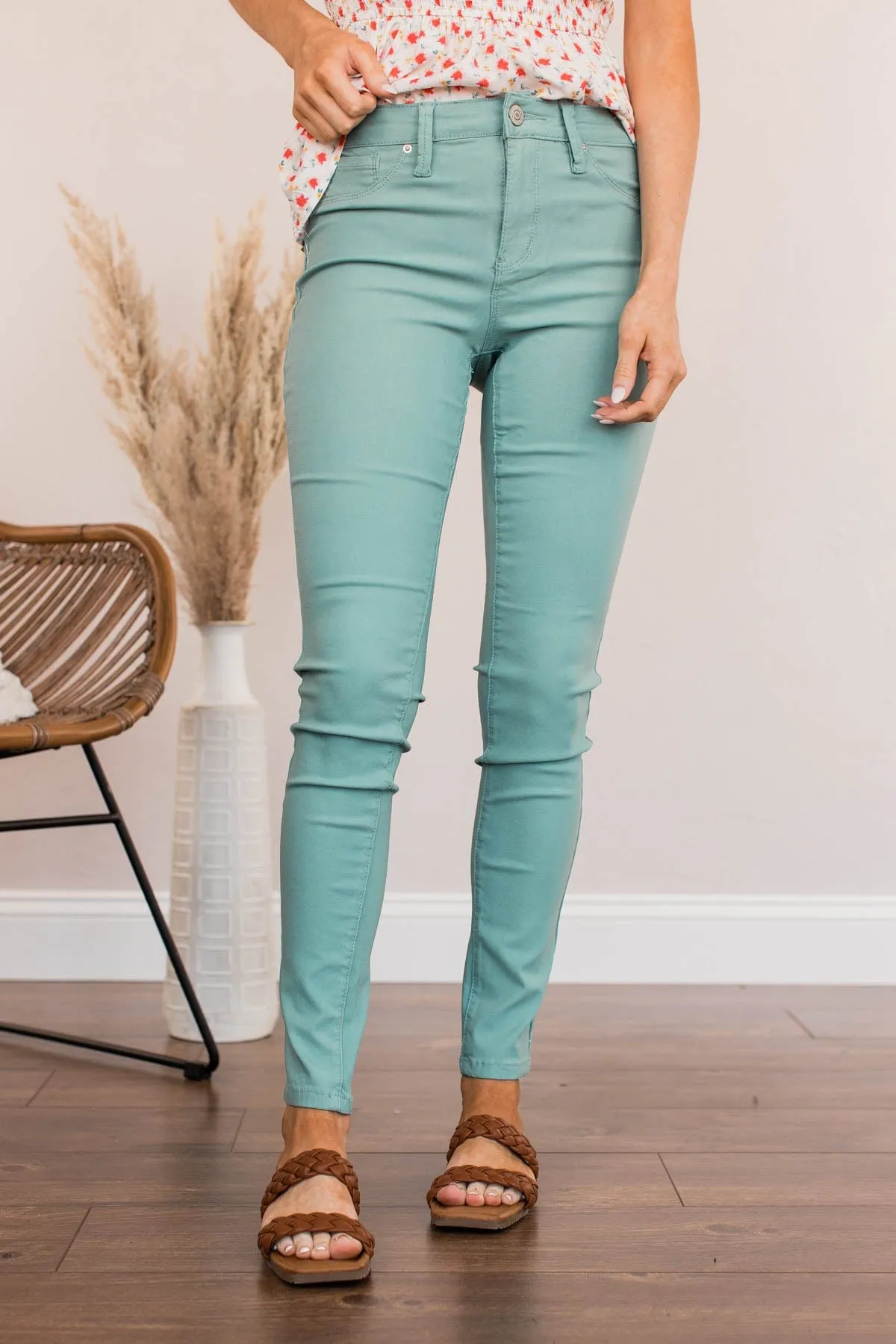 YMI Mid-Rise Jeggings- Mazarine Wash