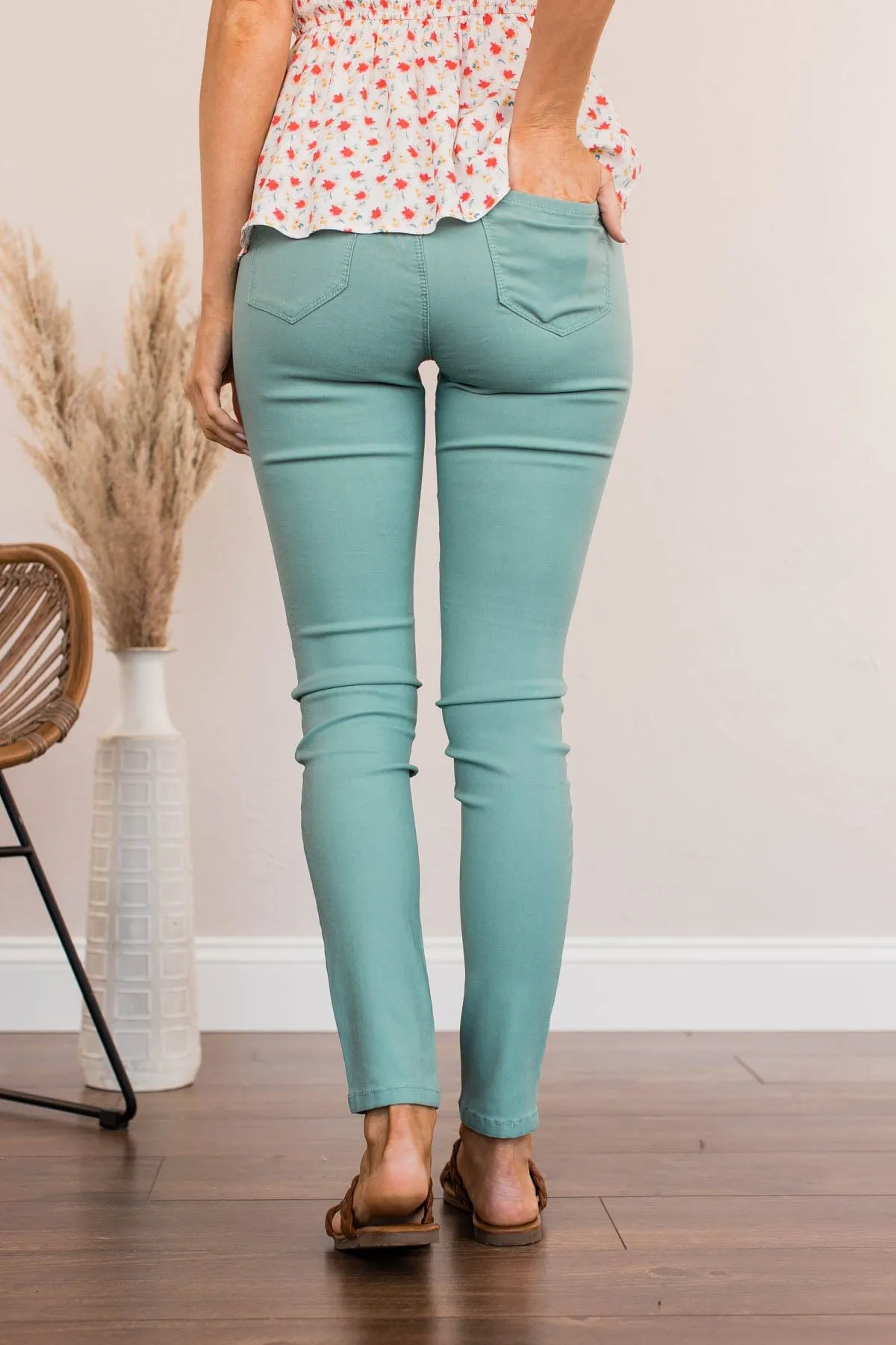 YMI Mid-Rise Jeggings- Mazarine Wash