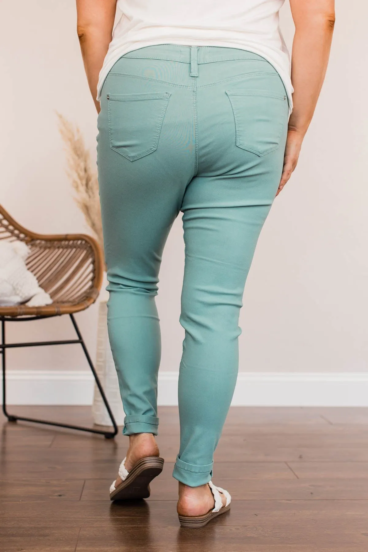 YMI Mid-Rise Jeggings- Mazarine Wash