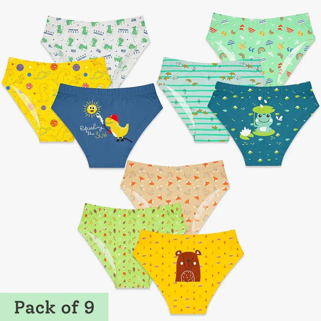 Young Girl Briefs -9 Pack (Finding Dino - Rainy Poppins - Woody Goody)